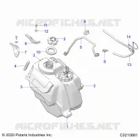 SISTEMA DI ALIMENTAZIONE CARBURANTE, FUEL TANK ASM.
