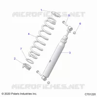 SUSPENSION, SHOCK ANTERIORE MOUNTING