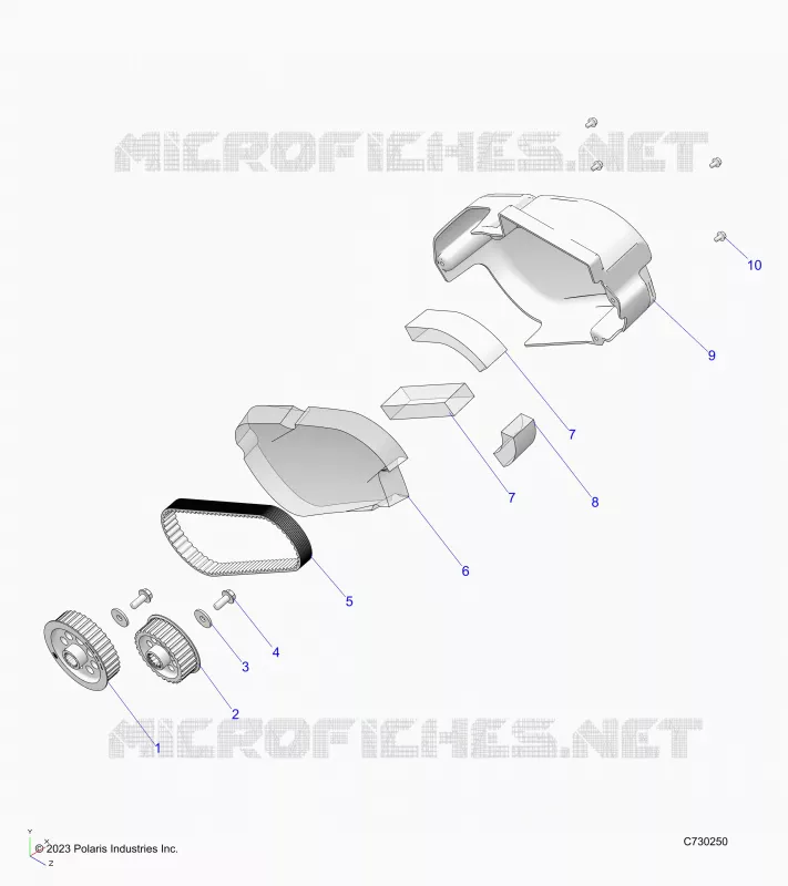 ELETTRICO, MOTOR-EV, BELT, COVER AND SPROCKETS