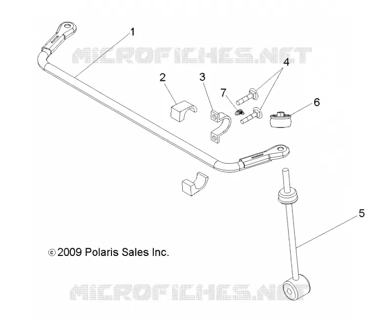SUSPENSION, REAR BARRA DI STABILIZZAZIONE