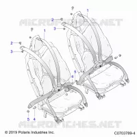 SEDE BELT MOUNTING, REAR, 6 POINT