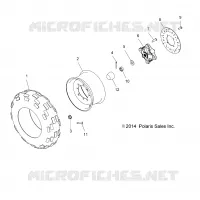 RUOTAS, FRONT TIRE AND BRAKE DISC