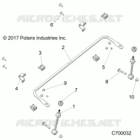 SOSPENSIONI ANTERIORI STABILIZER BAR- R19RRE99AV/BV/A1/B1/A9/B9/AP/BP/AJ/BJ/AD/BD (C700032)