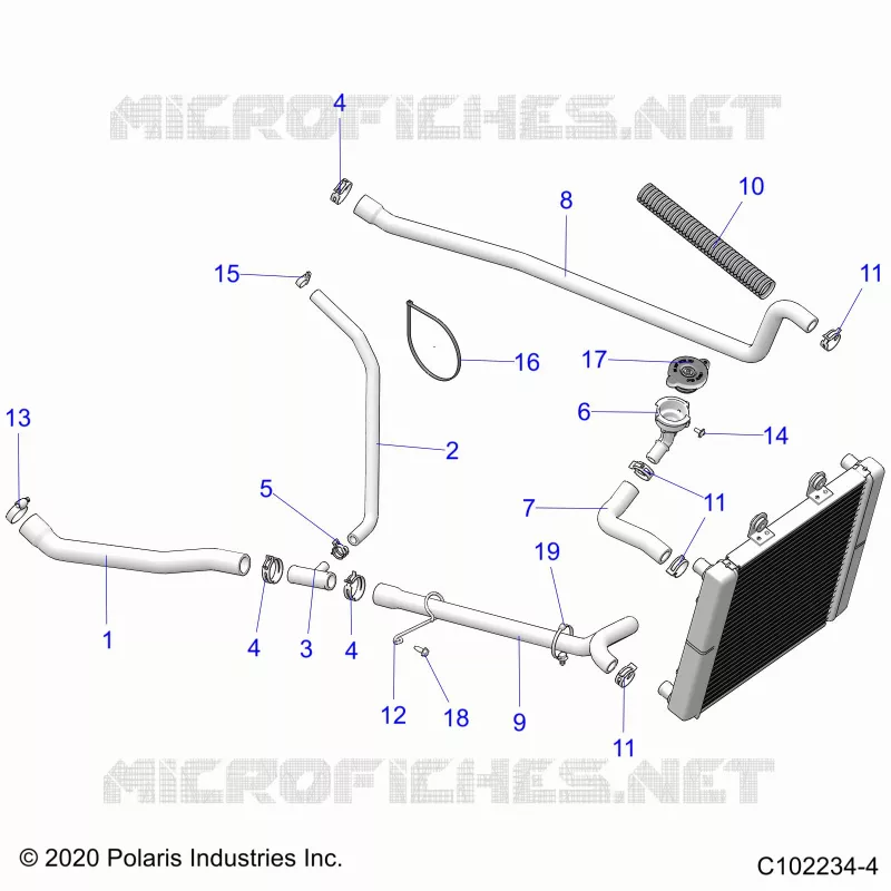ENGINE, SISTEMA DI RAFFREDDAMENTO, HOSES