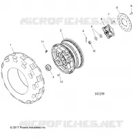 RUOTE, FRONT TIRE AND BRAKE DISC
