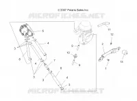 MOTORE, CARBURATORE MOUNTING, POMPA DI BENZINA AND LINES