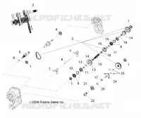 TRASMISSIONE, PRINCIPALE SCATOLA INGRANAGGI OUTPUT SHAFT