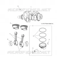 ENGINE, ALBERO MOTORE AND PISTON
