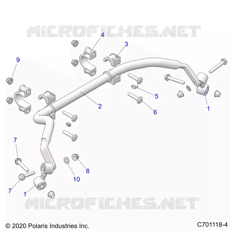 SUSPENSION, REAR BARRA DI STABILIZZAZIONE
