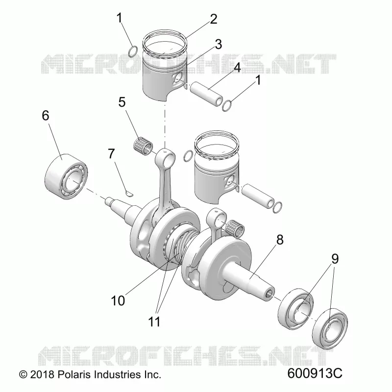 ENGINE, PISTON AND ALBERO MOTORE