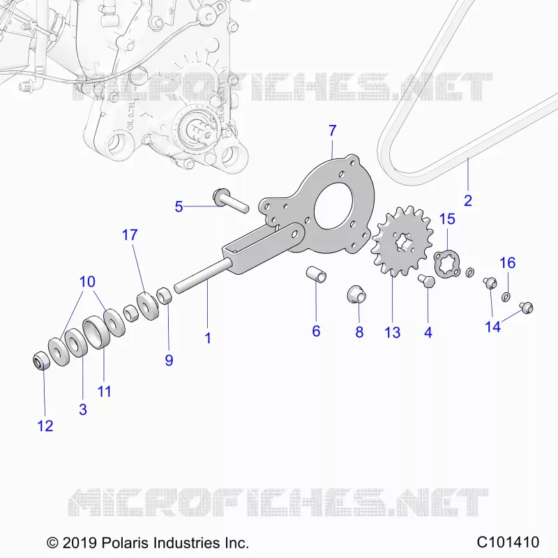 TRASMISSIONE, CHAIN TENSIONER AND SPROCKET
