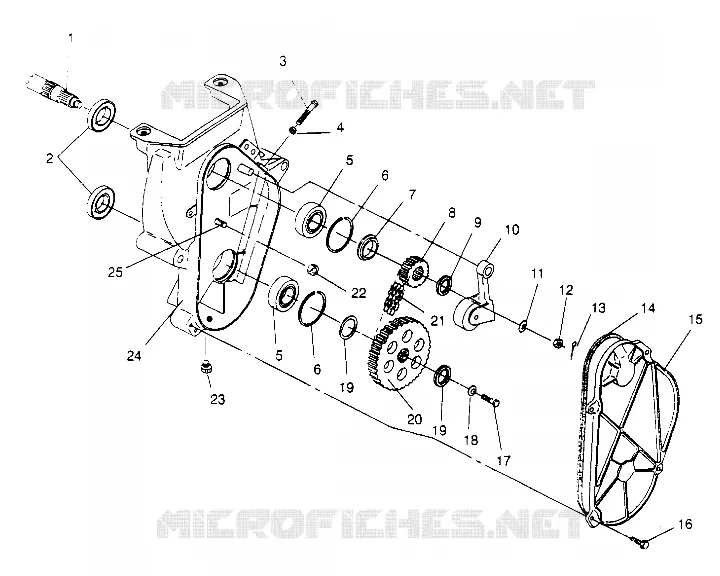 carter della catena ASSEMBLY  440 XCR SP X951660 (4932833283B009)