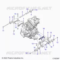 MOTORE, MOUNTING & LONG BLOCK