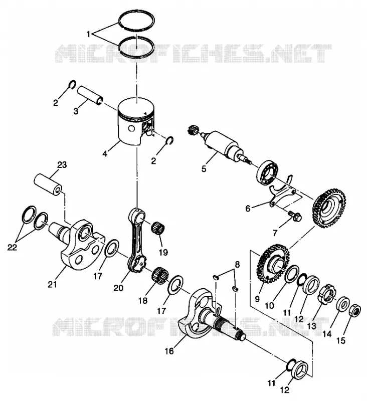 PISTONEEE   ALBERO MOTORE SPORT 400L W98BA38C (4947234723C013)