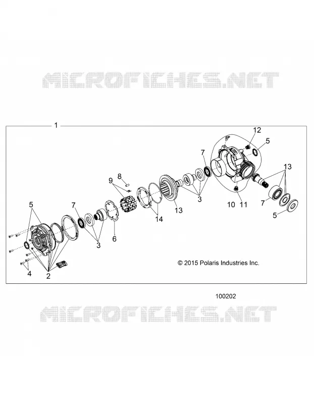 TRASMISSIONE, FRONT SCATOLA DEGLI INGRANAGGI INTERNALS