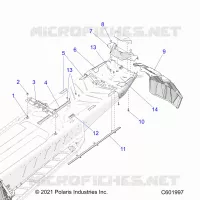 CHASSIS, REAR, MISC. COVERS AND SNOWFLAP- S22TFD8RS/8RE ALL OPZIONI (C601997)