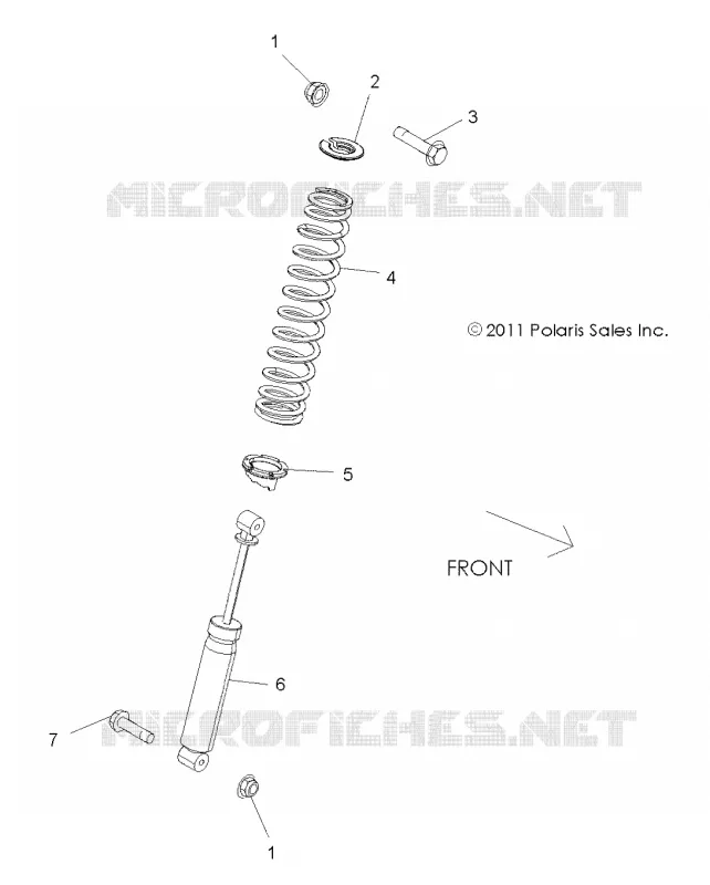 SUSPENSION, AMMORTIZZATORE POSTERIORE MOUNTING