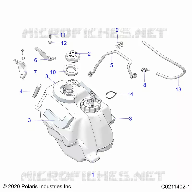 SISTEMA DI ALIMENTAZIONE CARBURANTE, FUEL TANK ASM.