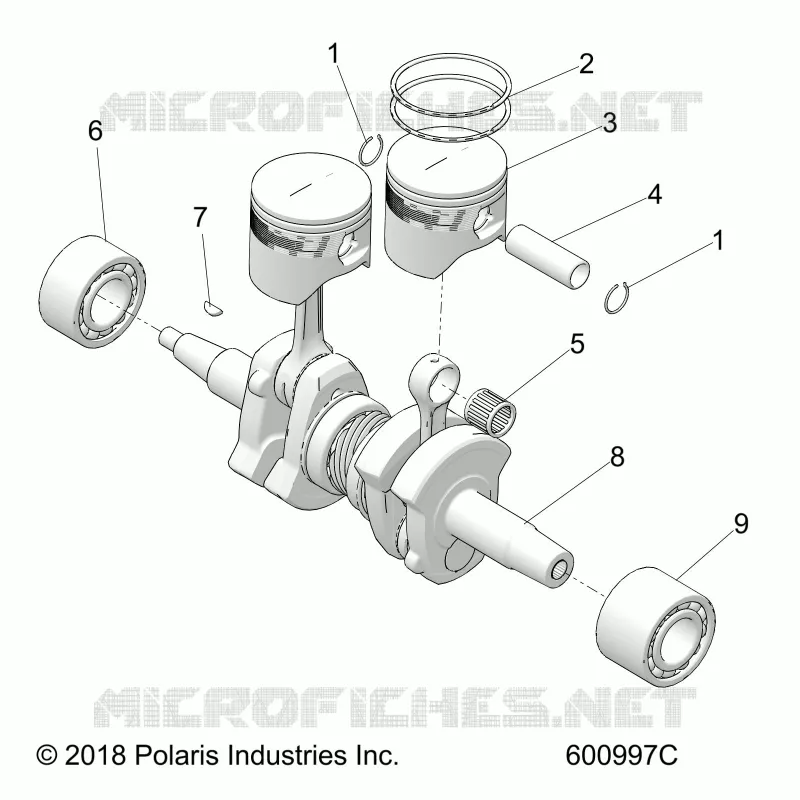 ENGINE, PISTON AND ALBERO MOTORE