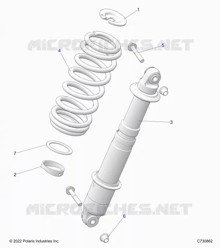 SUSPENSION, REAR SHOCK MONTAGGIO
