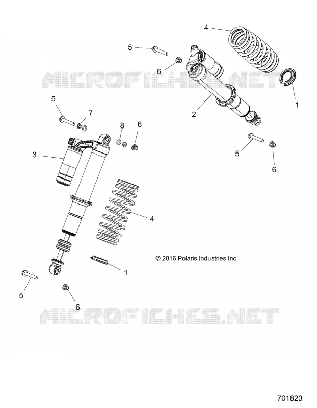 SUSPENSION, AMMORTIZZATORE POSTERIORE MOUNTING