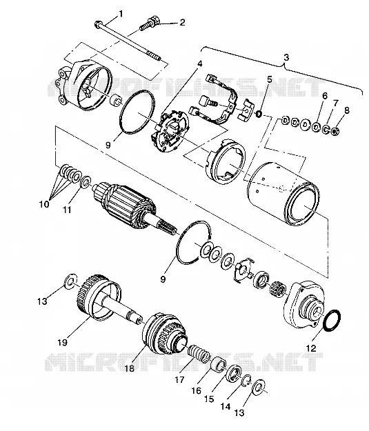 INIZIARE IL MONTAGGIO DEL MOTORE SL 650 / B934058 (4924732473028A)