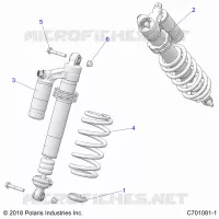 SUSPENSION, REAR SHOCK MONTAGGIO