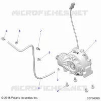 TRASMISSIONE, FRONT GEARCASE MOUNTING