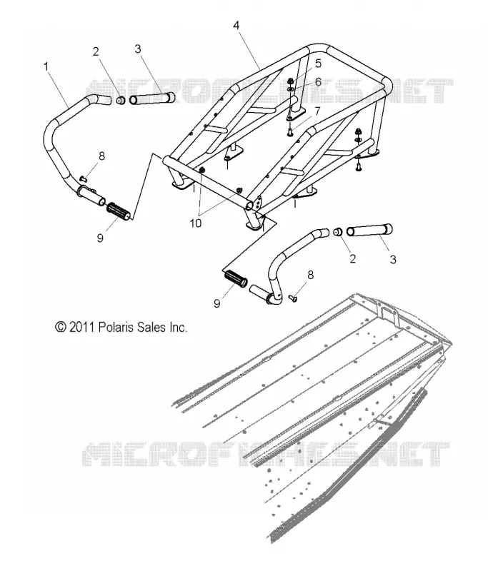 TELAIO, RACK and PASSENGER HAND HOLD