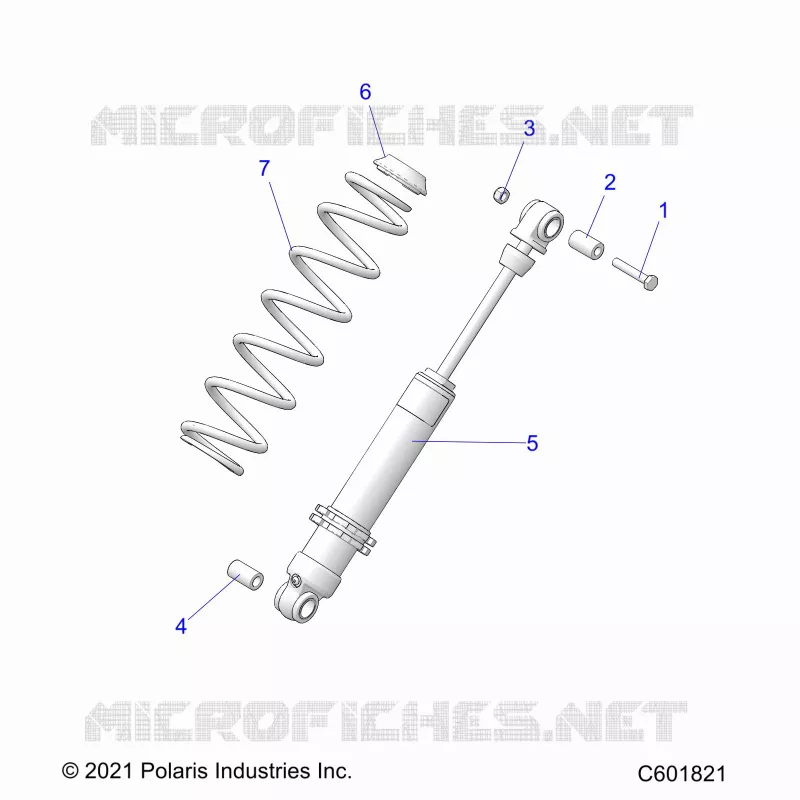 SUSPENSION, AMMORTIZZATORE POSTERIORE TRACK