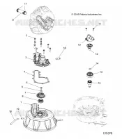ENGINE, COOLING SYSTEM AND POMPA DELL'ACQUA