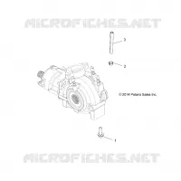 TRASMISSIONE, GEARCASE MOUNTING, FRONT