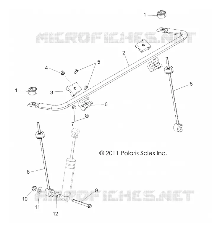 SUSPENSION, ANTERIORE BARRA STABILIZZATRICE