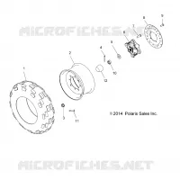 RUOTAS, FRONT TIRE AND BRAKE DISC