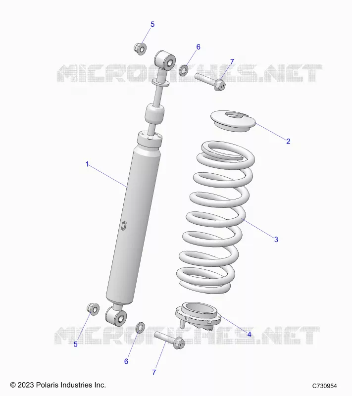 SUSPENSION, SHOCK ANTERIORE MOUNTING