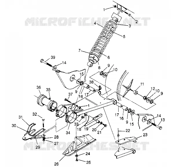 SWING ARM   SHOCK 4X4 300 W948130 (4926762676B013)