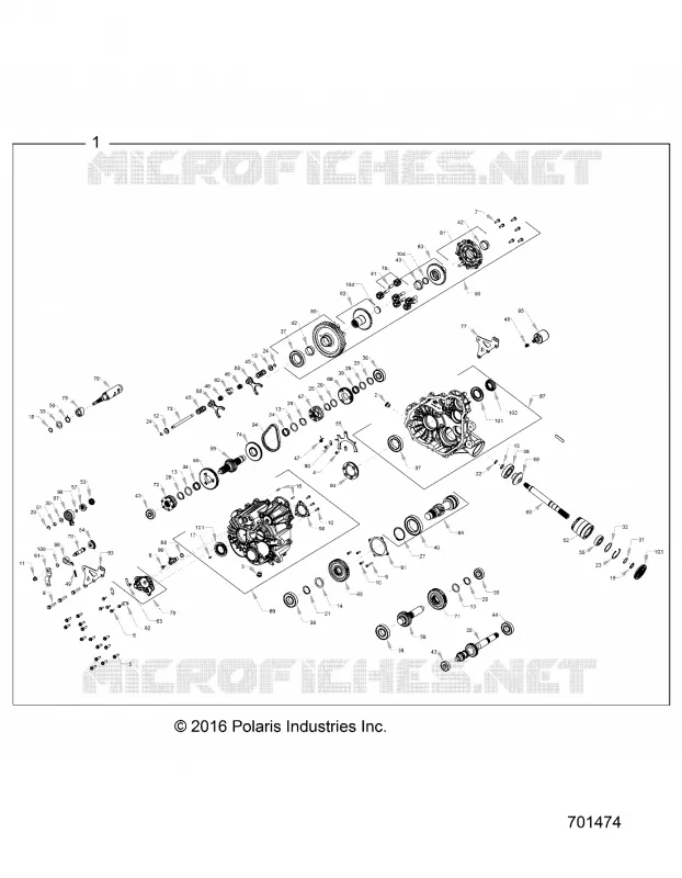 DRIVE TRAIN, PRINCIPALE SCATOLA INGRANAGGI INTERNALS