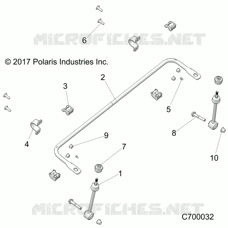 SUSPENSION, FRONT BARRA DI STABILIZZAZIONE