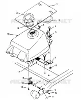 MONTAGGIO SERBATOIO CARBURANTE 4x4 300 W958130 (4930183018A012)