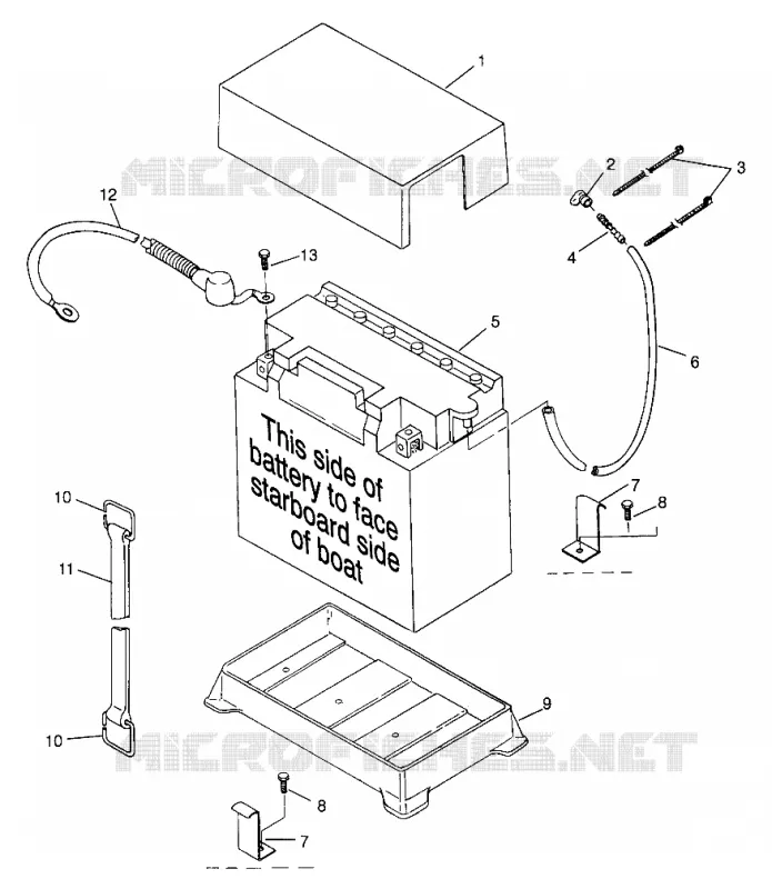 BATTERIA BOX HURRICANE B974473 and Intl. HURRICANE I974473 (4941044104B006)