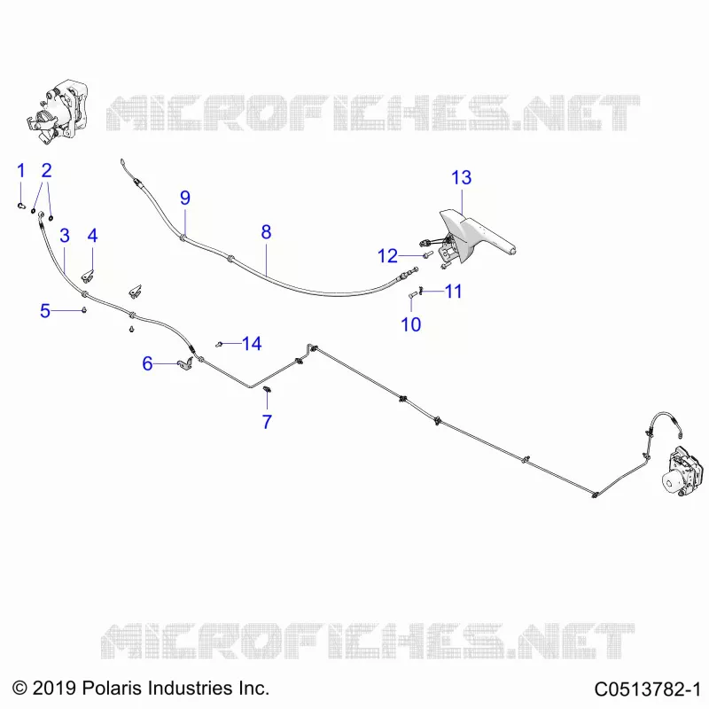 FRENO POSTERIORE BRAKE LINE AND PARK BRAKE