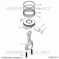 ENGINE, PISTONE & ROD
