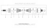 DRIVE TRAIN, POSTERIORE DRIVE SHAFT