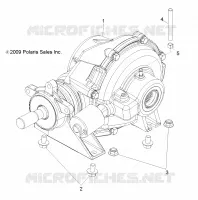 TRASMISSIONE, REAR GEARCASE MOUNTING