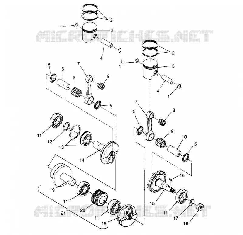 PISTONEEE   ALBERO MOTORE SUPER SPORT 0960743 (4932183218C006)