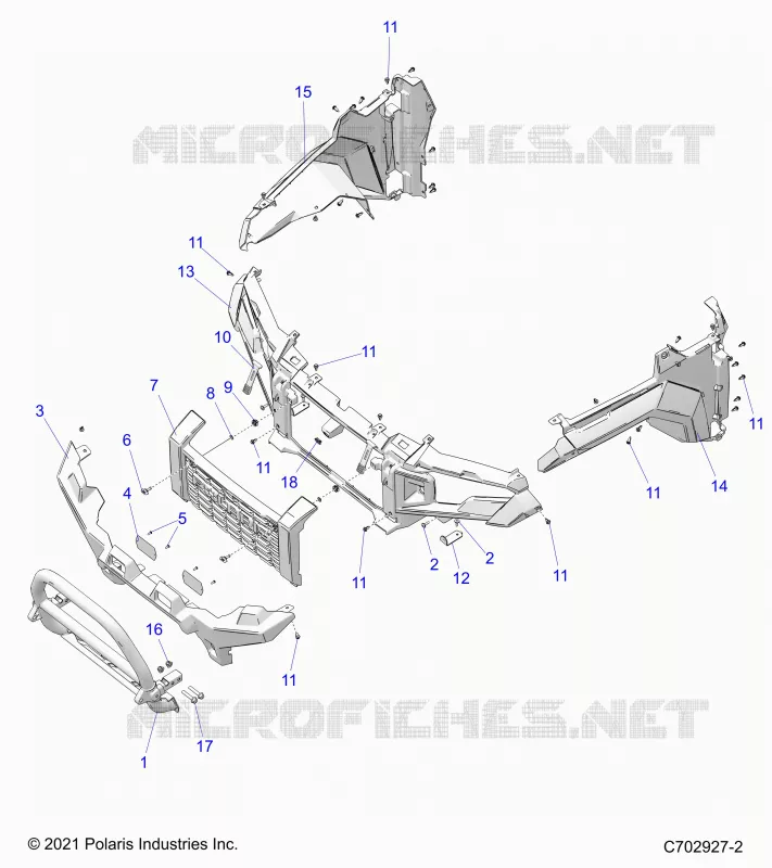 PARAURTI ANTERIORE, FACIA, GRILLE, AND FLARES
