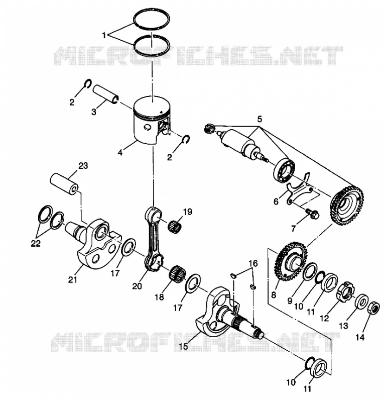 PISTONEEE   ALBERO MOTORE XPLORER 400L W98CC38C (4945414541C012)