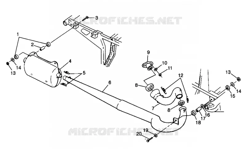 IMPIANTO DI SCARICO Sport 400L W98BA38C (4947234723A011)