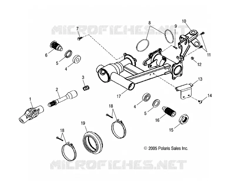 TELAIO, REAR SWING ARM