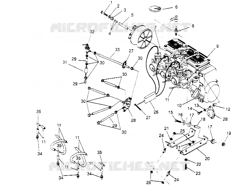 MONTAGGIO DEL MOTORE 600 XCR 0951676 (4929132913C002)